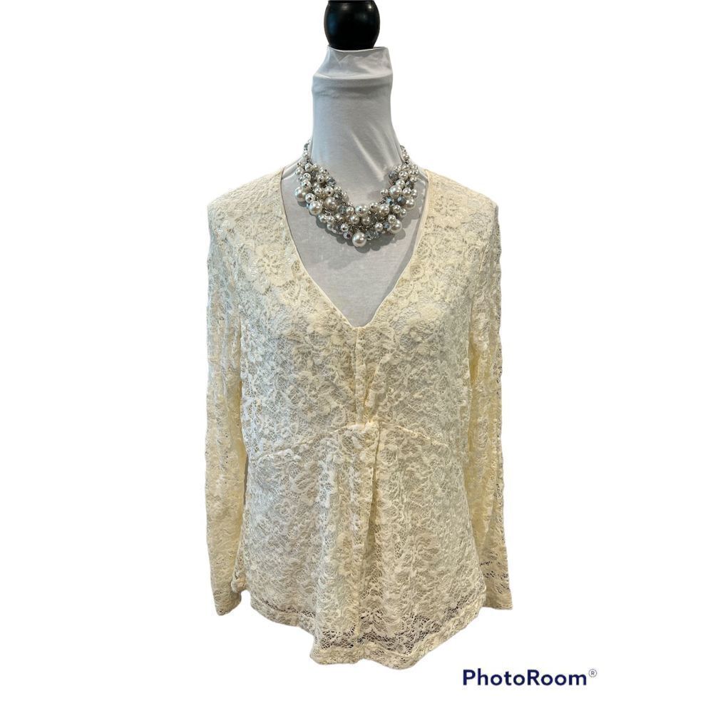 Long Sleeve Lace Top by Woman